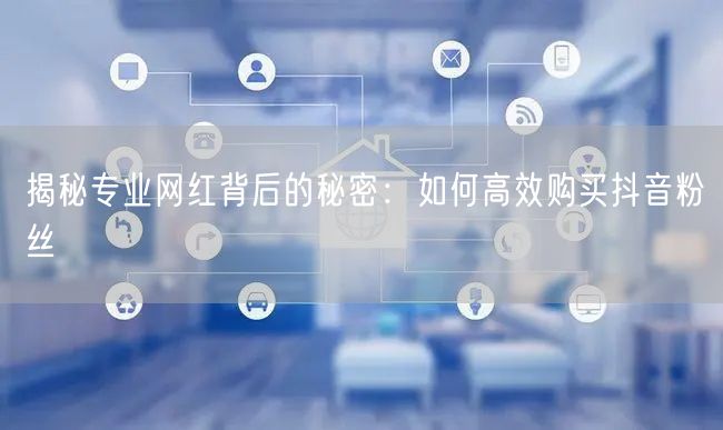 揭秘专业网红背后的秘密：如何高效购买抖音粉丝