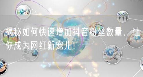揭秘如何快速增加抖音粉丝数量，让你成为网红新宠儿！