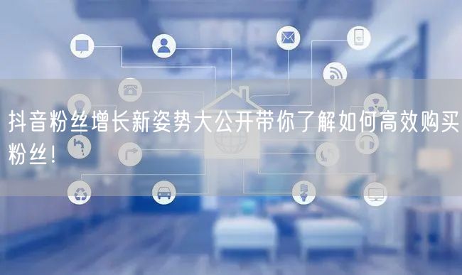 抖音粉丝增长新姿势大公开带你了解如何高效购买粉丝！